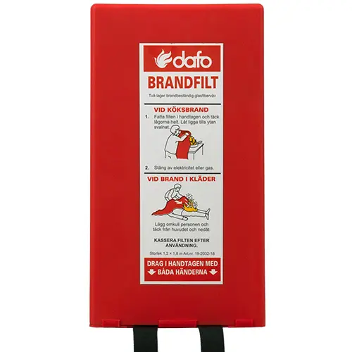 Brandfilt Hårdförpackning