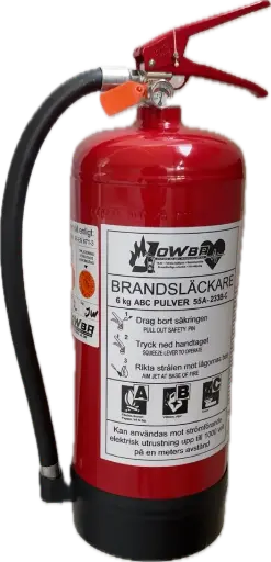 Brandsläckare 6kg 55A 233BC